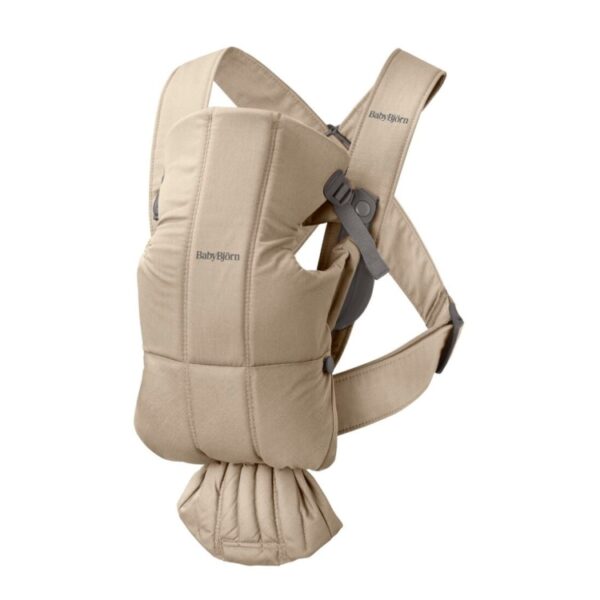 Marsupio BabyBjörn Mini Cotone - Beige