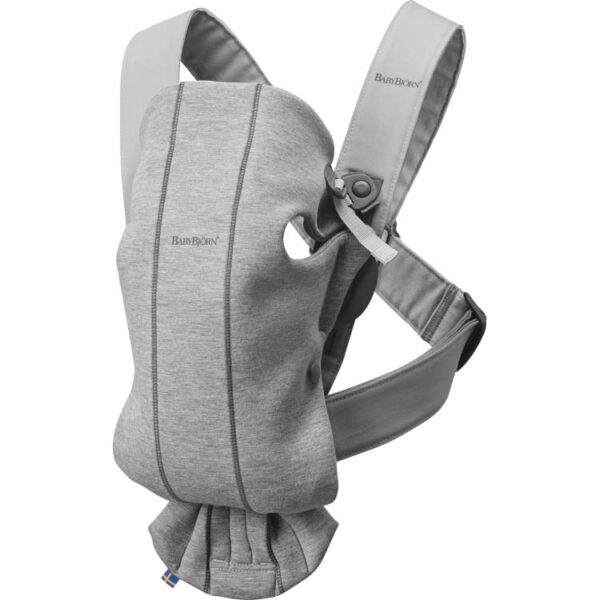 Marsupio BabyBjörn Mini Jersey 3D - Grigio chiaro