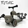 Monopattino e Triciclo 2 in 1 Highwaykick 1 Lifestyle con portaoggetti - Tortora - foto 1