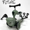 Monopattino e Triciclo 2 in 1 Highwaykick 1 Lifestyle con portaoggetti - Verde - foto 2