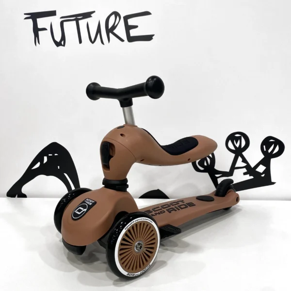 Monopattino e Triciclo 2 in 1 Highwaykick 1 Push and Go - Mocha - foto 2