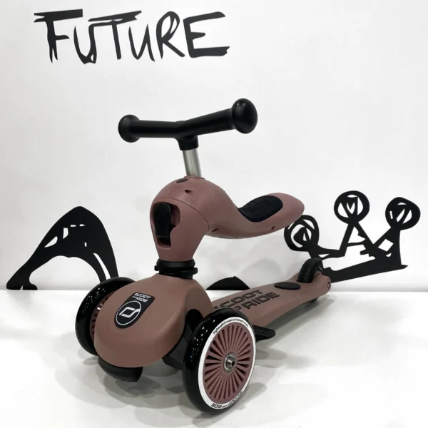 Monopattino e Triciclo 2 in 1 Highwaykick 1 Push and Go - Wildberry - foto 2