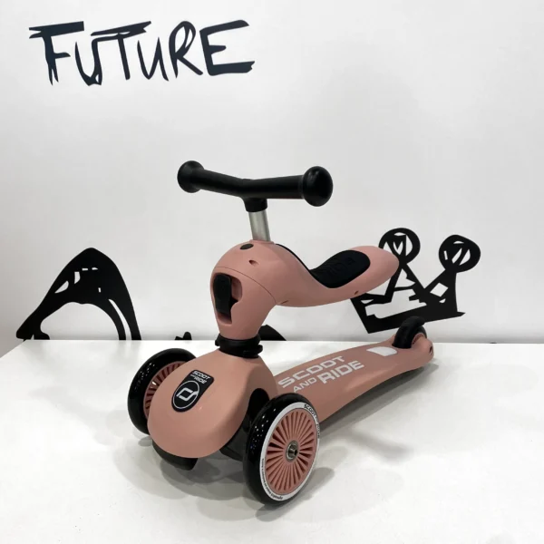 Monopattino e Triciclo 2 in 1 Highwaykick 1 - Rosa - foto 1