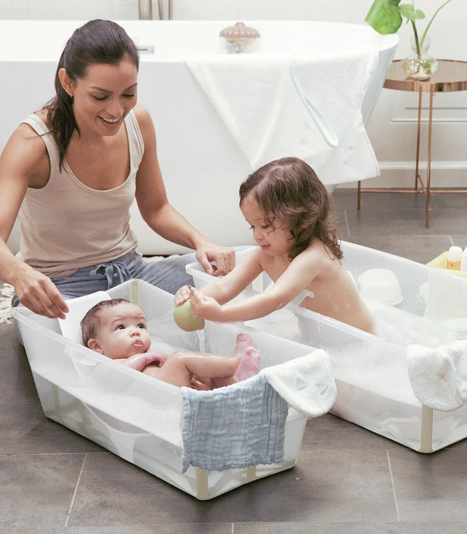 Vaschetta Stokke® Flexi Bath® XL - trasparente/beige - immagine 2
