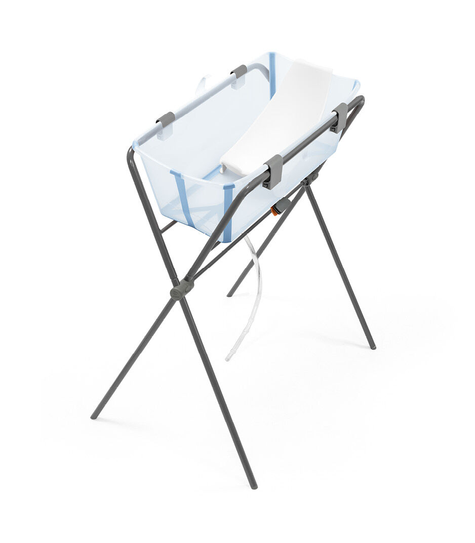 Vaschetta Stokke® Flexi Bath® con supporto neonato - trasparente/azzurro - immagine 3