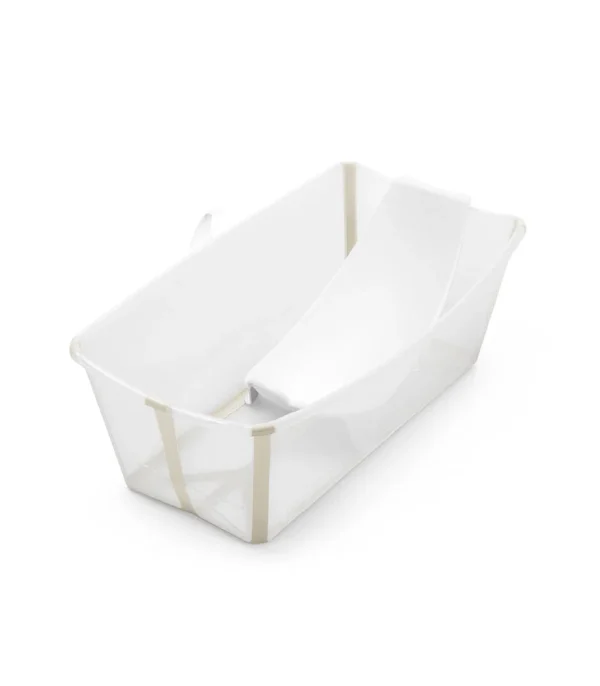 Vaschetta Stokke® Flexi Bath® con supporto neonato - trasparente/beige
