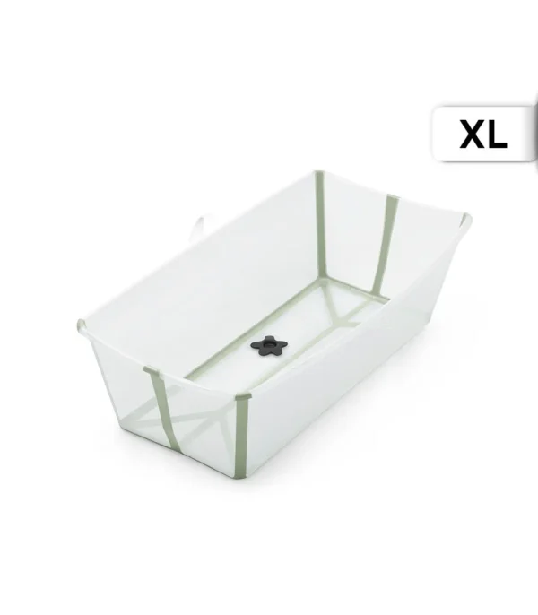 Vaschetta Stokke® Flexi Bath® XL - trasparente/verde