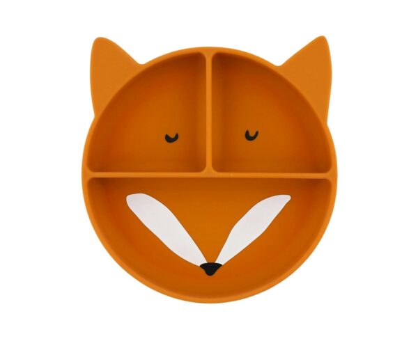 Piatto in silicone con ventosa Trixie - Volpe