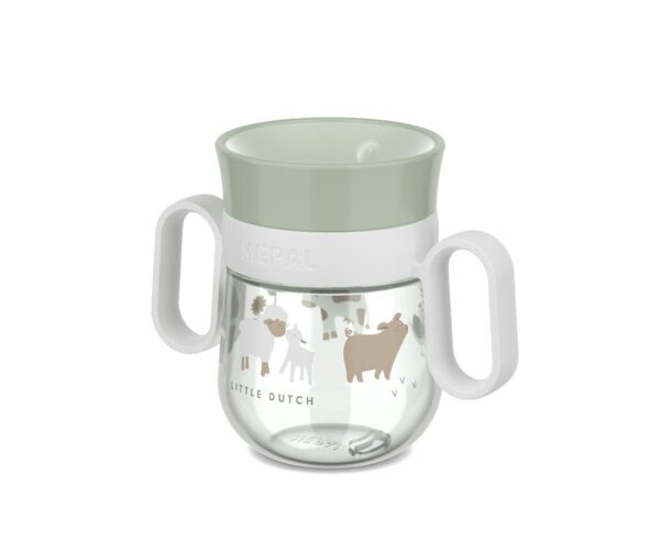 Bicchiere Antigoccia 360° Little Dutch 200ml - Little Farm