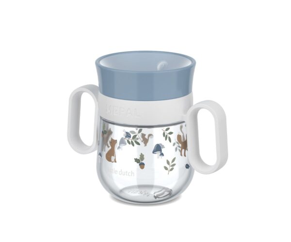 Bicchiere Antigoccia 360° Little Dutch 200ml - Forest Friends