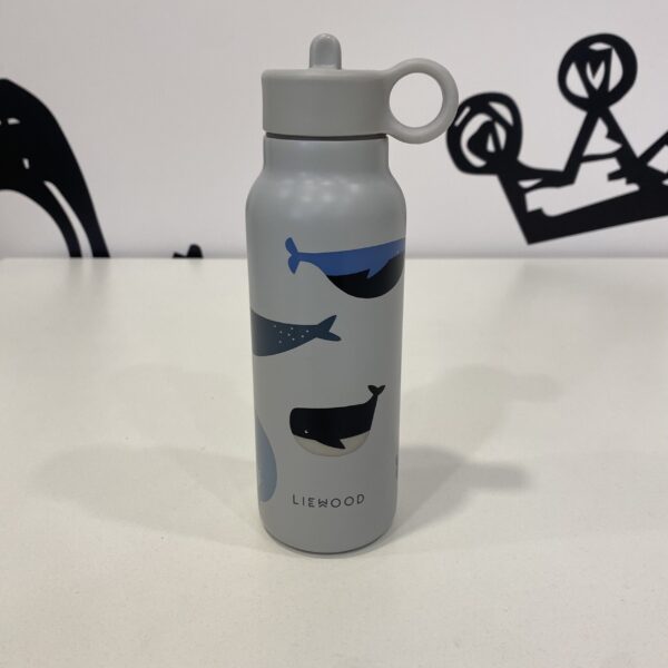 Borraccia 350 ml in acciaio Inox Liewood - Balene