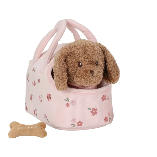 Cane peluche con trasportino Little Dutch