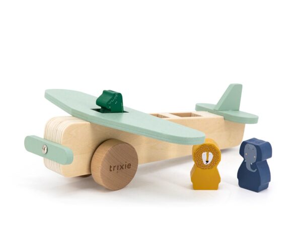 Aeroplano Legno Animali Trixie