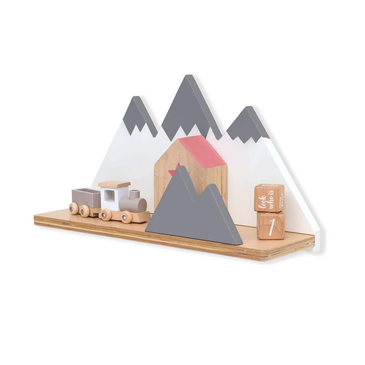 Mensola Con Montagne - Antracite - immagine 2
