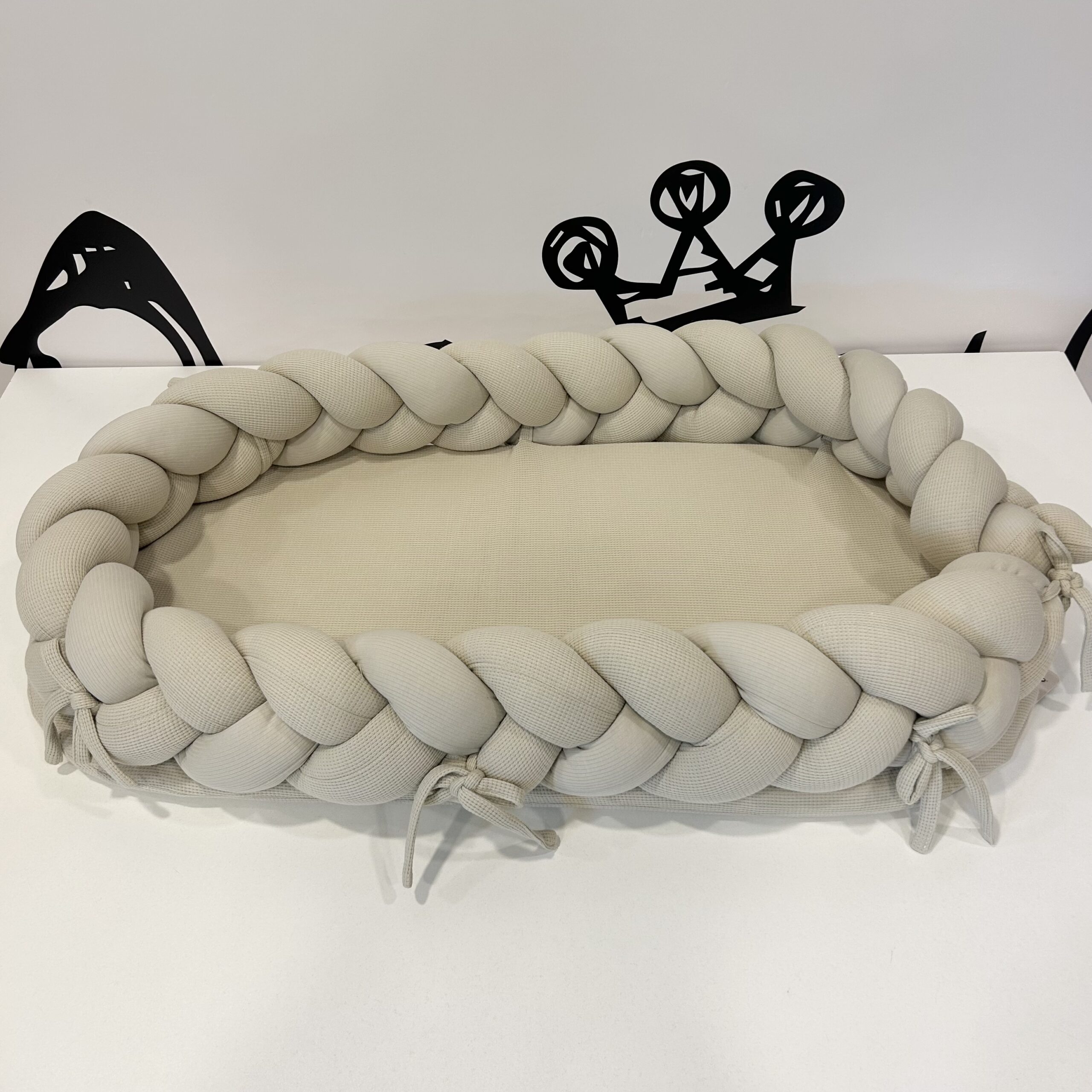 Nido riduttore intrecciato - Beige - immagine 2