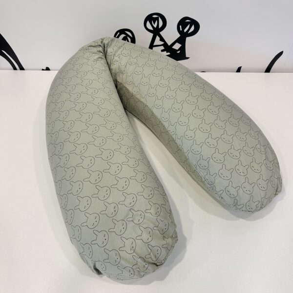 Cuscino allattamento Bunny green