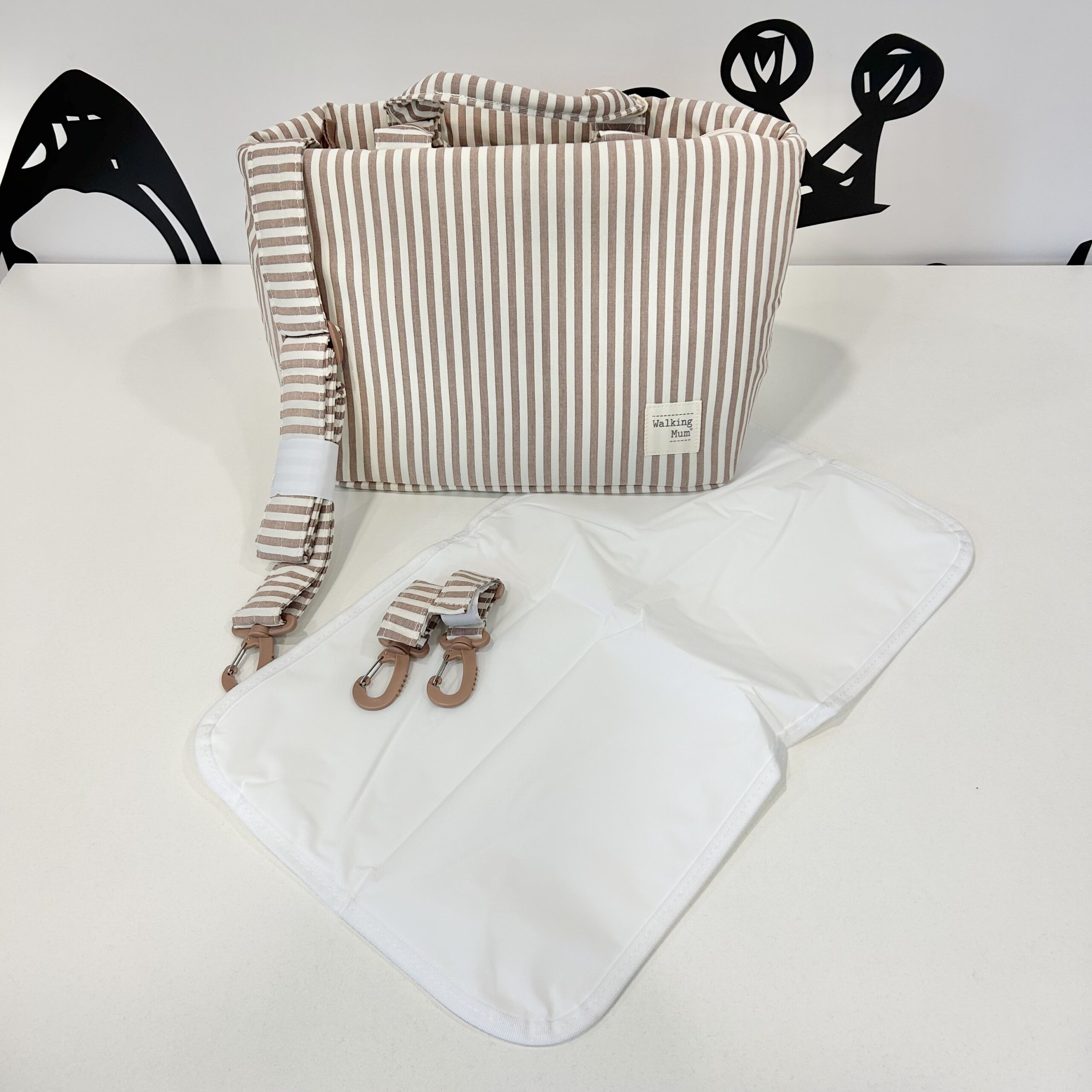 Borsa fasciatoio Walking Mum - Stripes