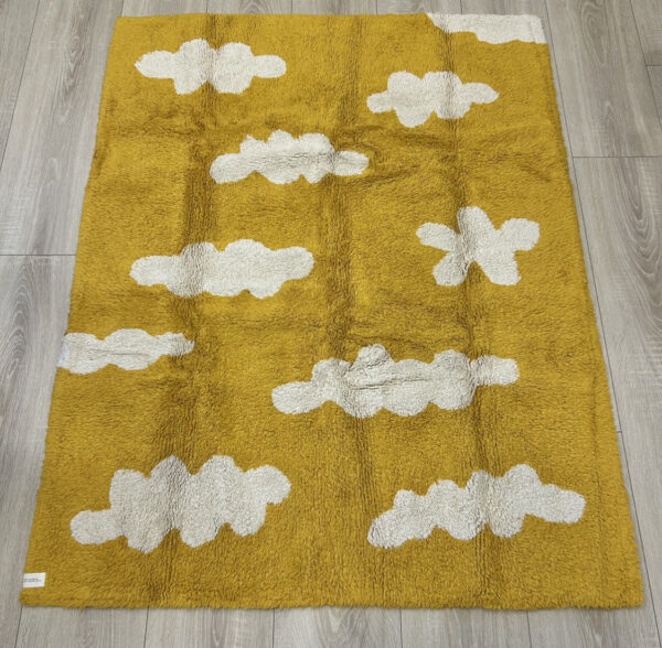 Tappeto lavabile 120x160 - Cloud mustard