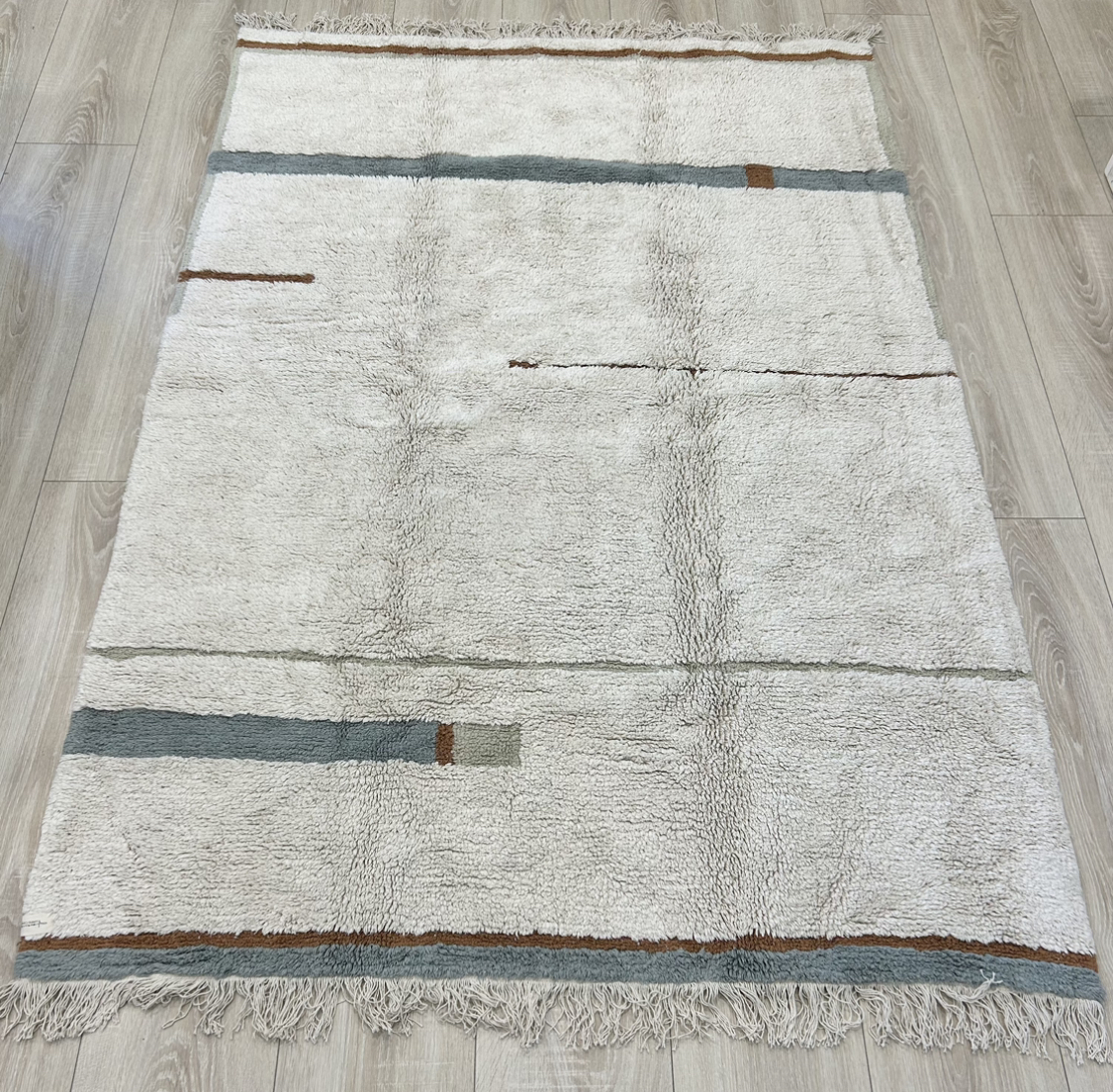 Tappeto lavabile 140x200 - Lanes vintage blue