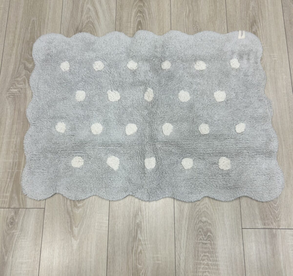 Tappeto lavabile 70x100 - mini biscuit pearl grey