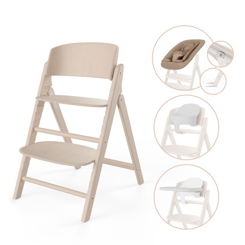 Sedia evolutiva Cybex Click & Fold 4 in 1 - All Natural Light