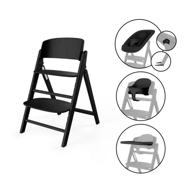 Sedia evolutiva Cybex Click & Fold 4 in 1 - Stunning Black