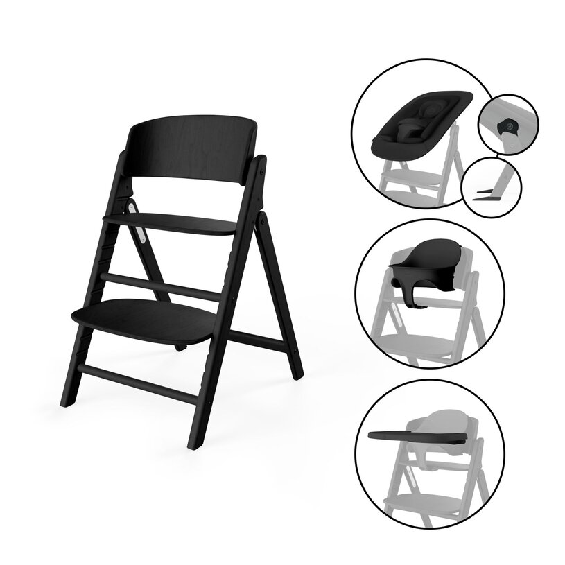 Sedia evolutiva Cybex Click & Fold 4 in 1 - Stunning Black
