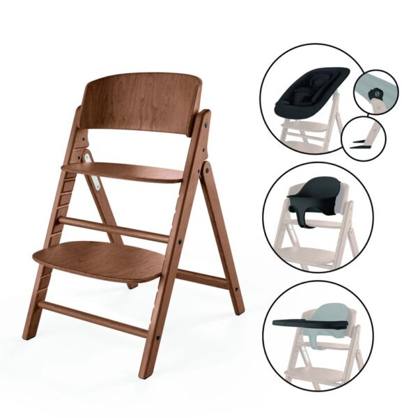 Sedia evolutiva Cybex Click & Fold 4 in 1 - All Natural Dark