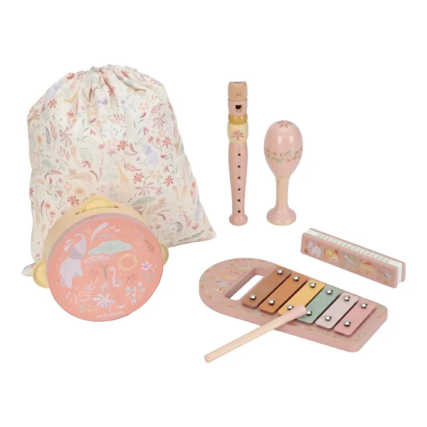Set musicale in legno Little Dutch - Rosa