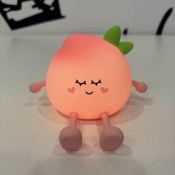 Luce notturna in silicone Giò Peach
