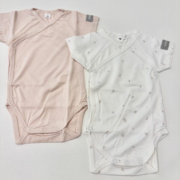 Confezione Body Maniche Corte Print 0/1 mese - 2 pezzi - Tulips Mix Bamboom