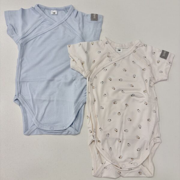 Confezione Body Maniche Corte Print 0/1 mese - 2 pezzi - Fish Mix Bamboom