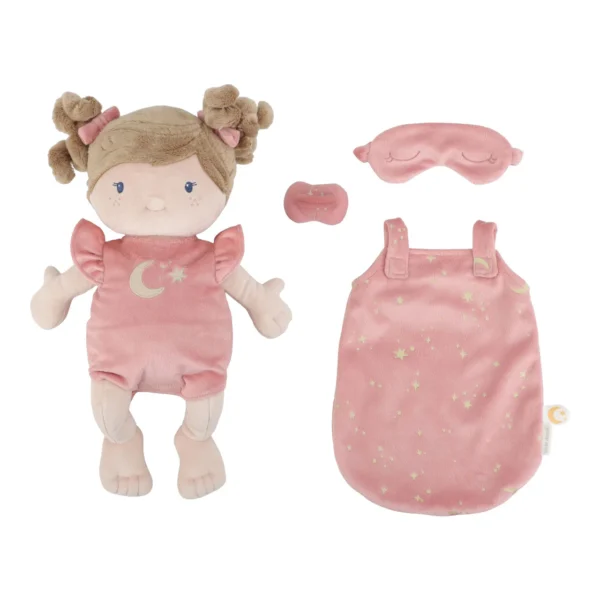Bambola Morbida Rosa con Sacco Nanna Little Dutch