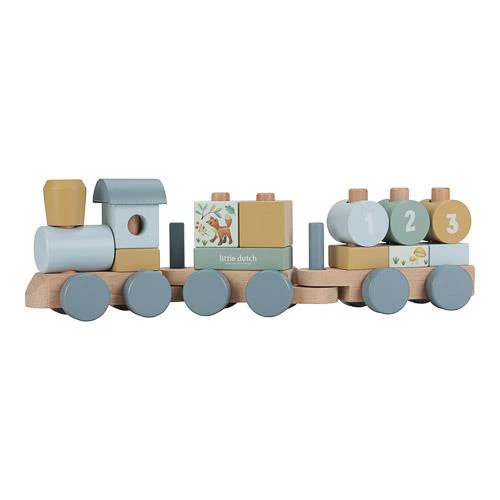 Trenino In Legno Little Dutch Con Costruzioni - Forest Friends