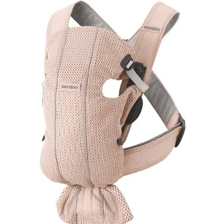 Marsupio BabyBjörn Mini Mesh 3D - Rosa Perla
