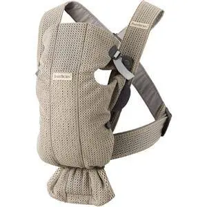Marsupio BabyBjörn Mini Mesh 3D - Grey Beige
