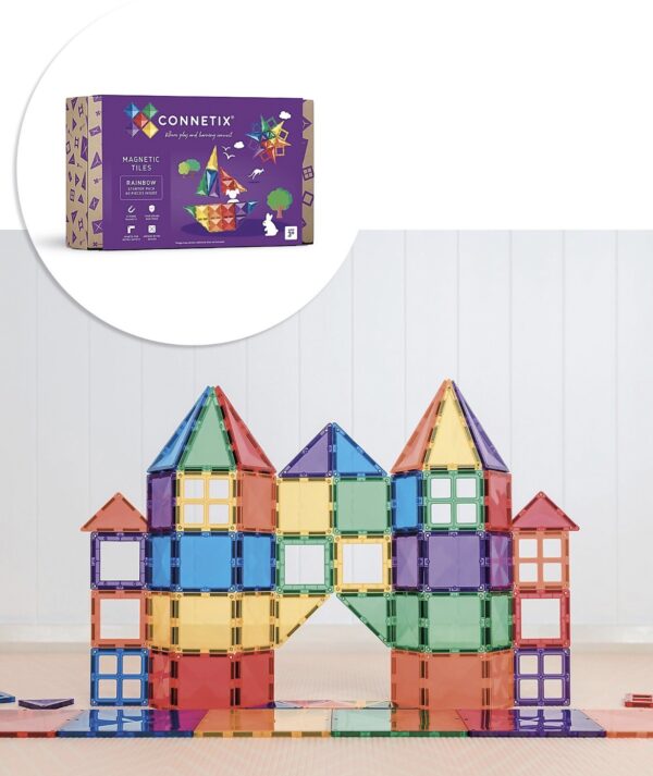 Connetix - 60 Pezzi Arcobaleno