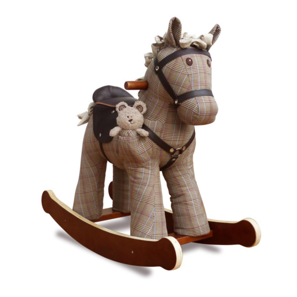 Cavallo a Dondolo Con Orsacchiotto - Scozzese