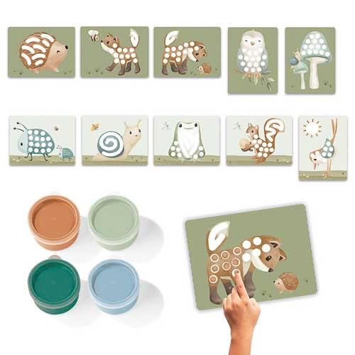Set Pittura Con Le Dita Little Dutch - Forest Friends