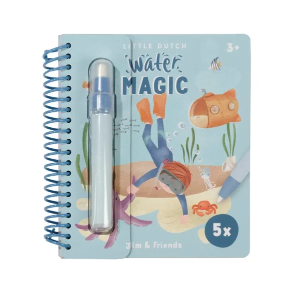 Libro Magico Ad Acqua Jim & Friends - Little Dutch 