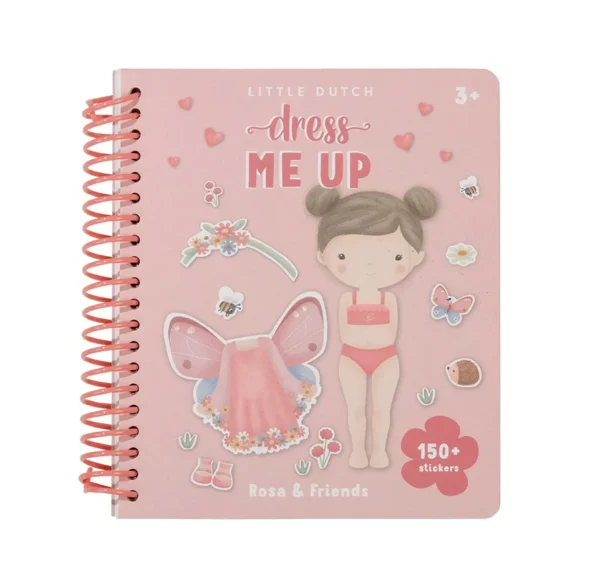 Libro Dress Me Up Con Stickers Little Dutch - Rosa & Friends