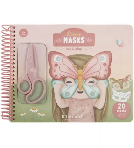 Libro Con Forbici Little Dutch - Le Maschere Di Rosa