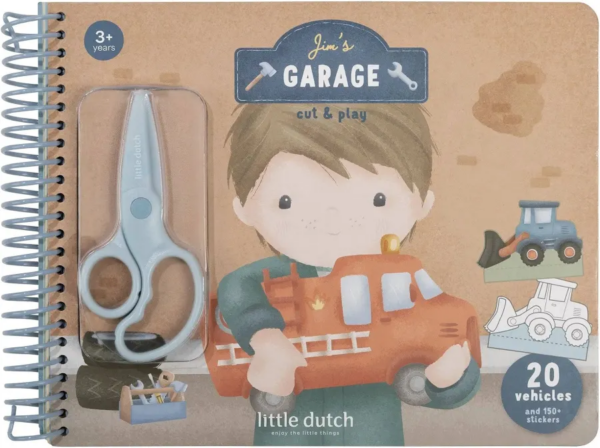 Libro Con Forbici Little Dutch - I veicoli Di Jim