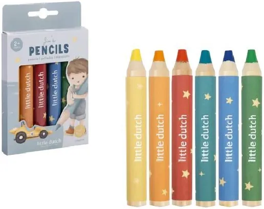 Pastelli Multicolore Essentials Jim - Little Dutch