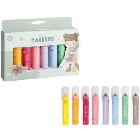 Pennarelli Multicolore Essentials Rosa - Little Dutch