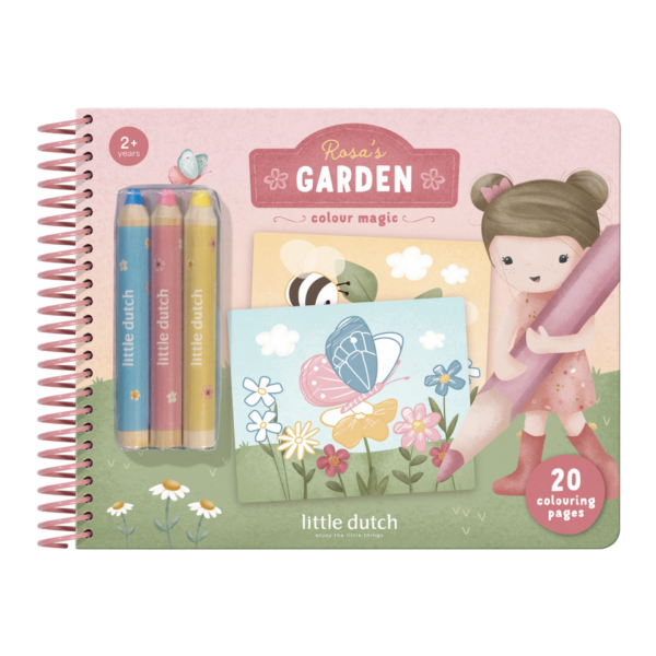 Libro Da Colorare Magico Rosa - Little Dutch