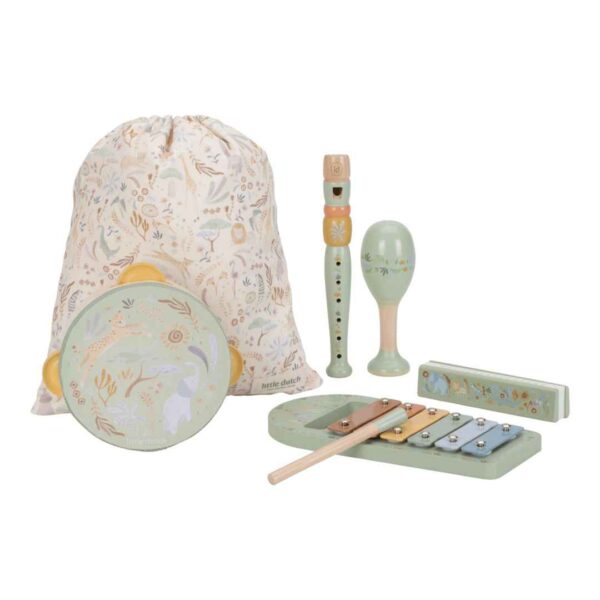 Set musicale in legno Little Dutch - Verde