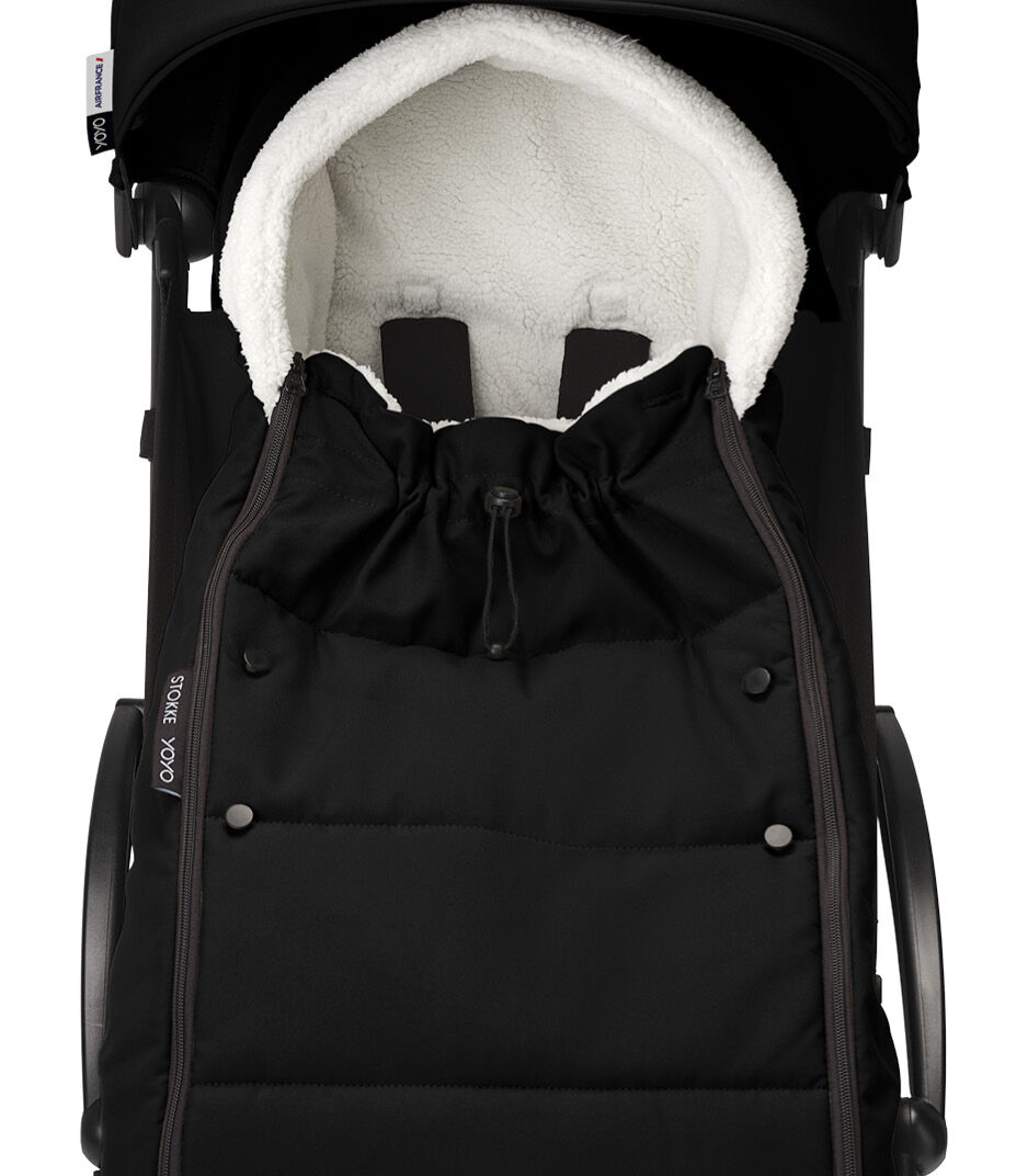 Sacco coprigambe per passeggino Yoyo3 - Nero - immagine 3