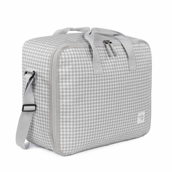 Valigia Walking Mum - Vichy Grigio