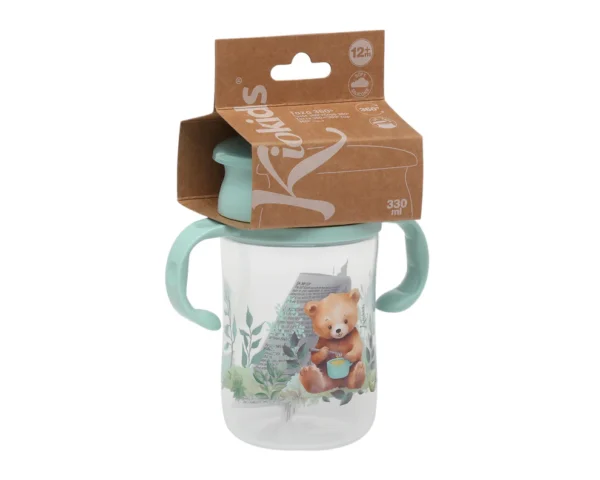 Tazza apprendimento 330ml Kiokids - Verde